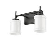 Cadoc 2 Light 15" Vanity in Matte Black
