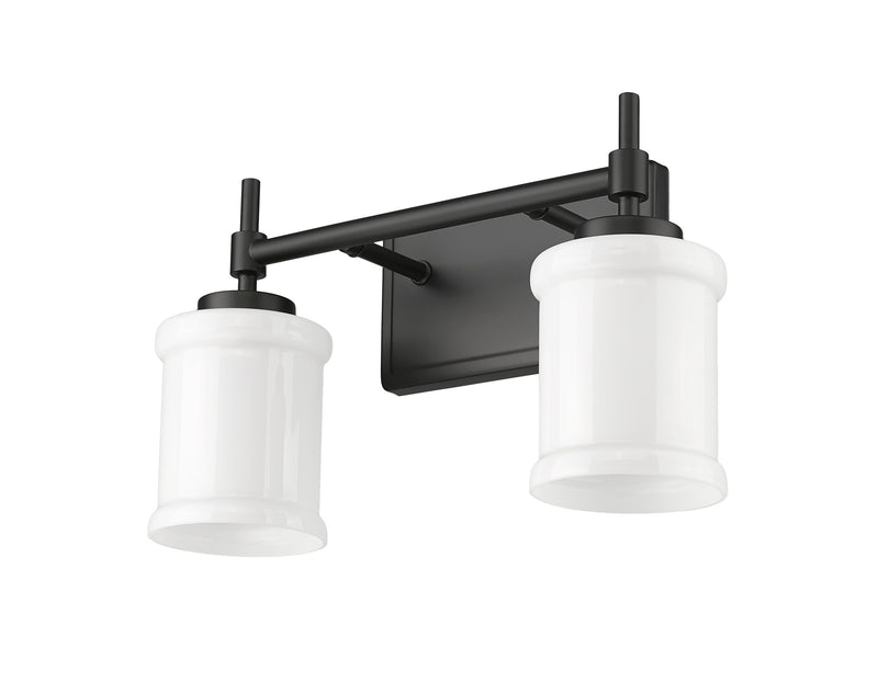Cadoc 2 Light 15" Vanity in Matte Black
