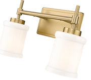 Cadoc 2 Light 15" Vanity in Modern Gold