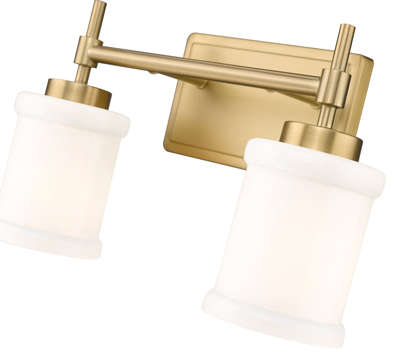 Cadoc 2 Light 15" Vanity in Modern Gold