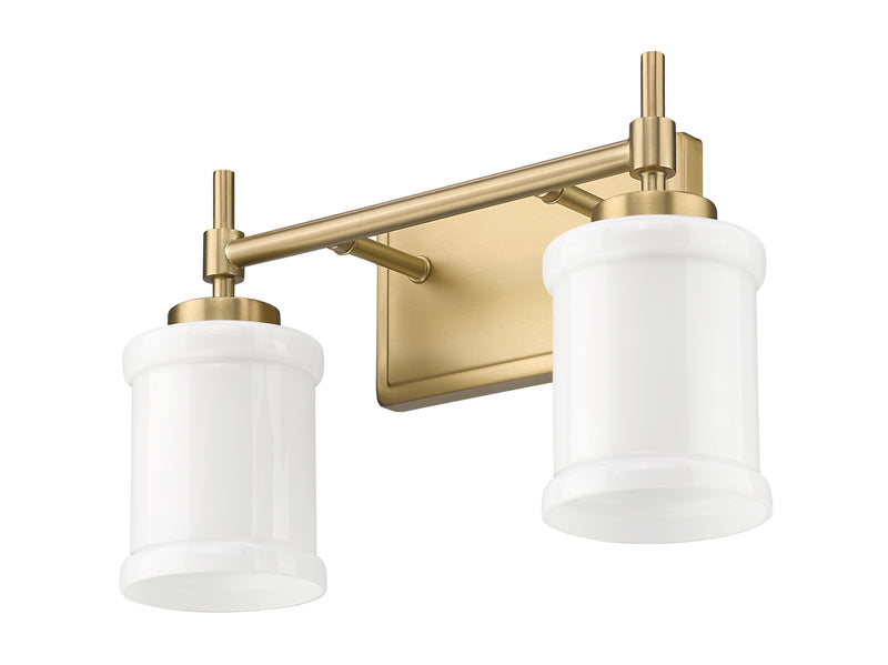 Cadoc 2 Light 15" Vanity in Modern Gold