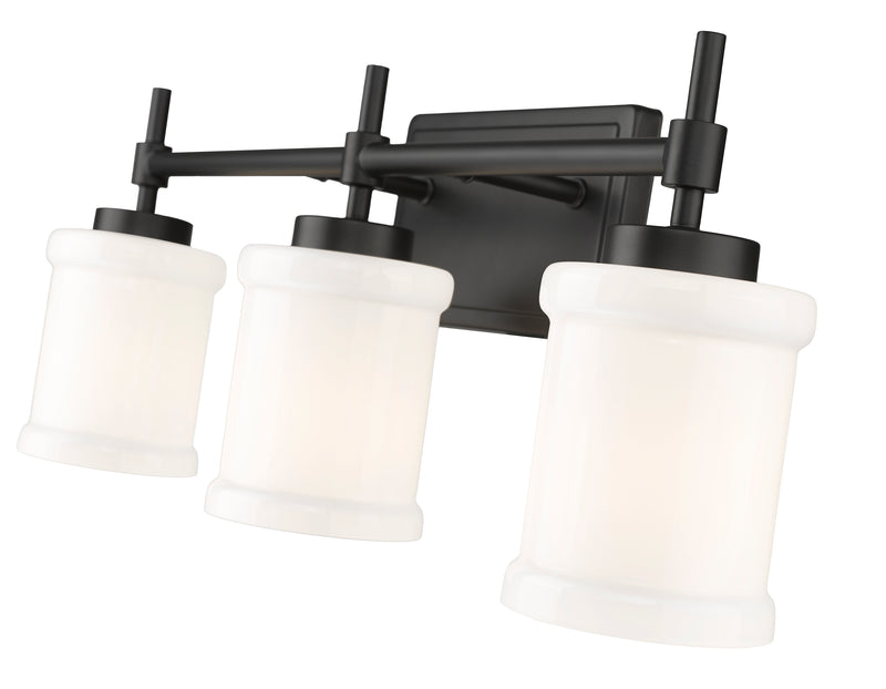 Cadoc 3 Light 23.5" Vanity in Matte Black