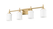 Cadoc 4 Light 31.5" Vanity in Modern Gold