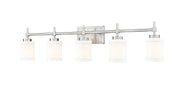 Cadoc 5 Light 40.5" Vanity in Brushed Nickel