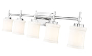 Cadoc 5 Light 40.5" Vanity in Chrome