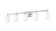 Cadoc 5 Light 40.5" Vanity in Chrome