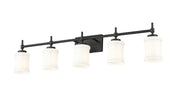 Cadoc 5 Light 40.5" Vanity in Matte Black