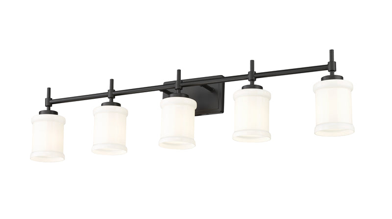 Cadoc 5 Light 40.5" Vanity in Matte Black