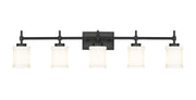 Cadoc 5 Light 40.5" Vanity in Matte Black