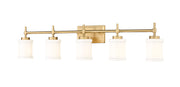 Cadoc 5 Light 40.5" Vanity in Modern Gold