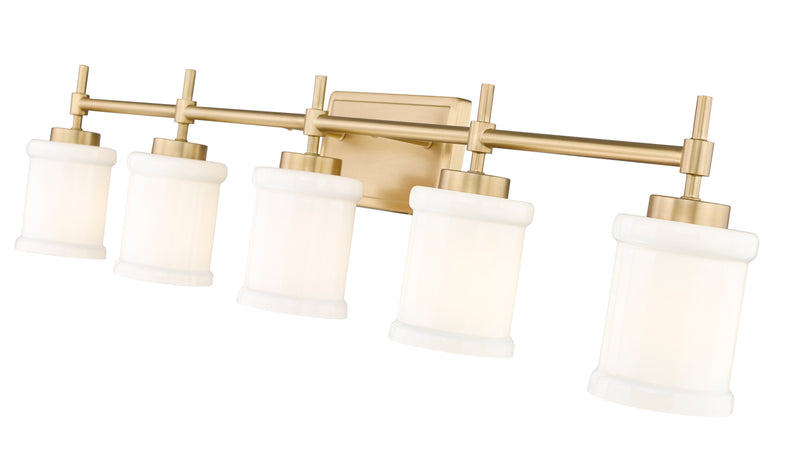 Cadoc 5 Light 40.5" Vanity in Modern Gold