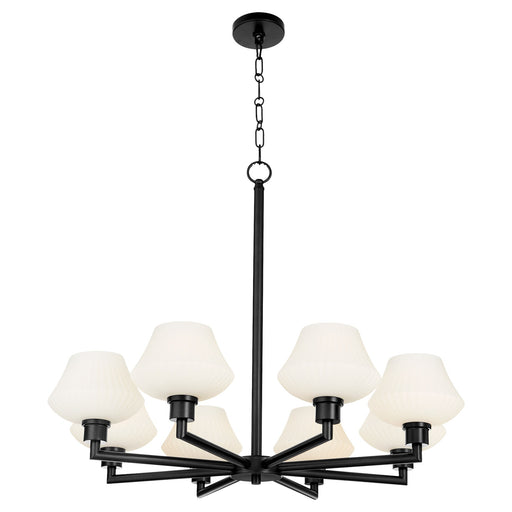 Cassini 8 Light Chandelier in Matte Black