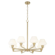 Cassini 8 Light Chandelier in Aged Brass