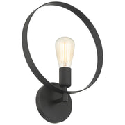 Hoop Wall Sconce in Matte Black