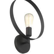 Hoop Wall Sconce in Matte Black