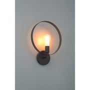 Hoop Wall Sconce in Matte Black
