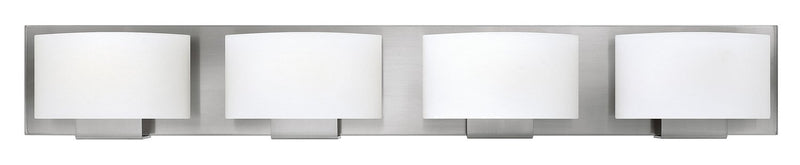 Mila 4-Light Bath Vanity Light in Brushed Nickel