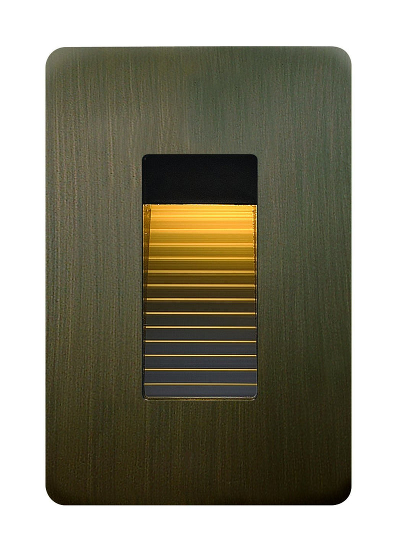Luna Vertical LED Step Light in Matte Bronze