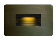 Luna Horizontal LED Step Light in Matte Bronze