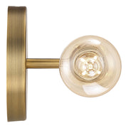 Iconic 2-Light LED Bath Vanity Light in Antique Brushed Brass