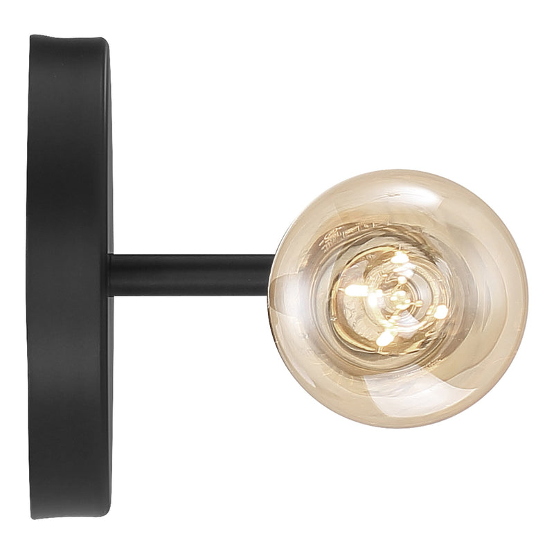 Iconic 2-Light LED Bath Vanity Light in Matte Black