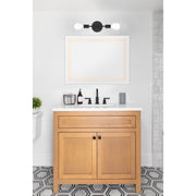 Iconic G 2-Light LED Wall Sconce in Matte Black