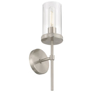 Lily Large Wall Sconce in Brushed Steel