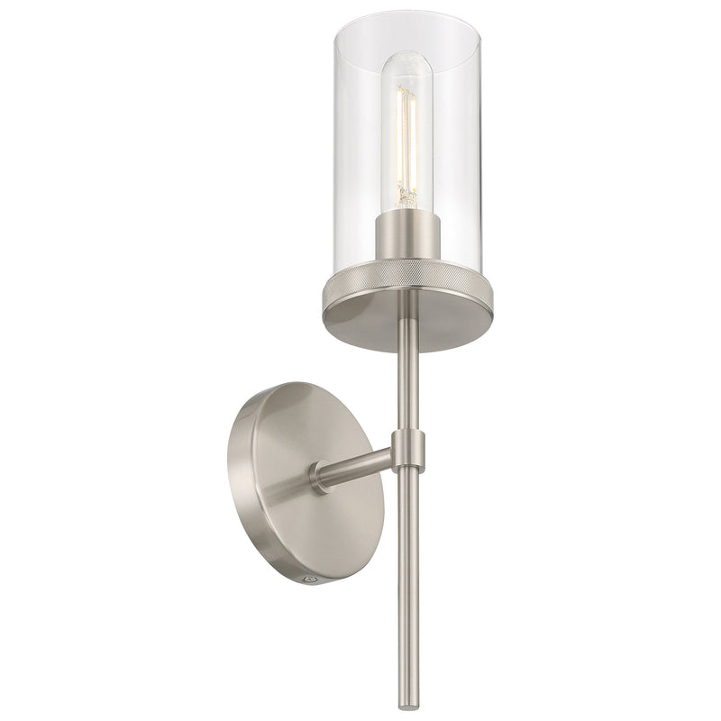 Lily Large Wall Sconce in Brushed Steel