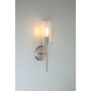 Lily Large Wall Sconce in Brushed Steel
