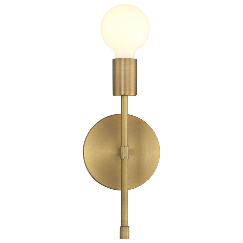 Iconic II G LED Bath Sconce in Antique Brushed Brass