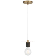 Central LED Mini Pendant in Antique Brass