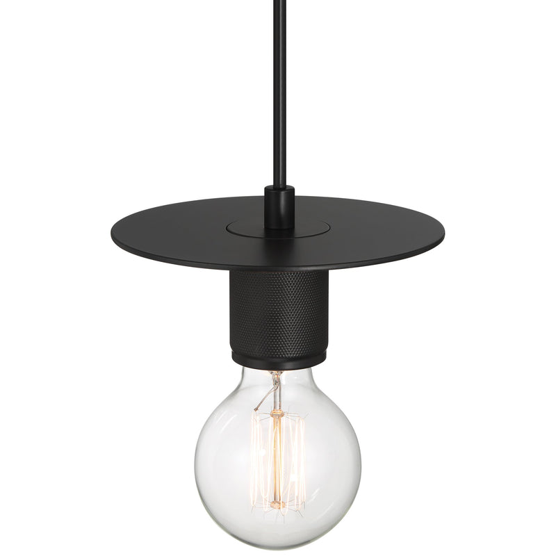 Central LED Mini Pendant in Black