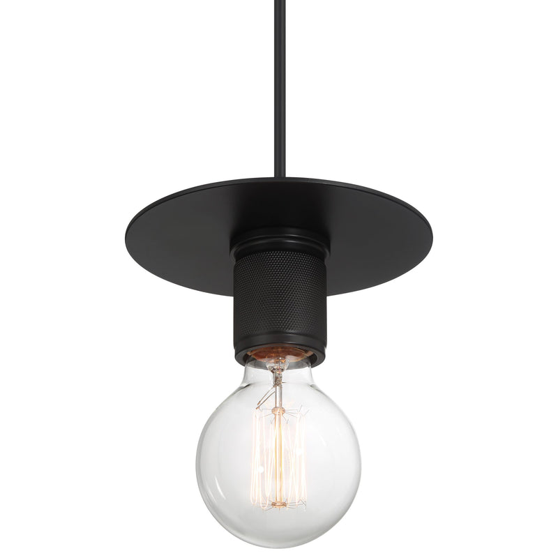 Central LED Mini Pendant in Black