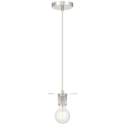 Central LED Mini Pendant in Polished Nickel
