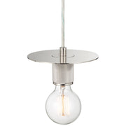 Central LED Mini Pendant in Polished Nickel