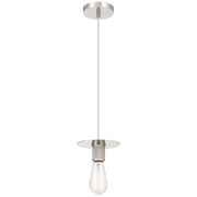Central LED Mini Pendant in Polished Nickel