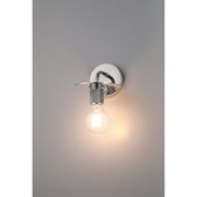Central LED Wall Sconce in Polished Nickel