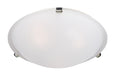 Malaga Three Light Flush Mount in Satin Nickel