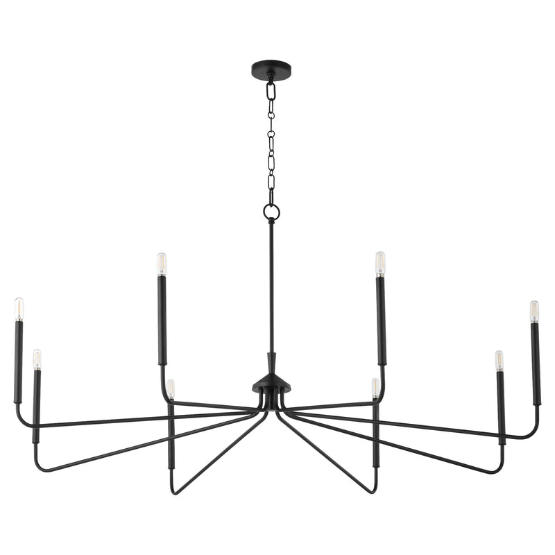 Providence 8 Light Chandelier in Matte Black