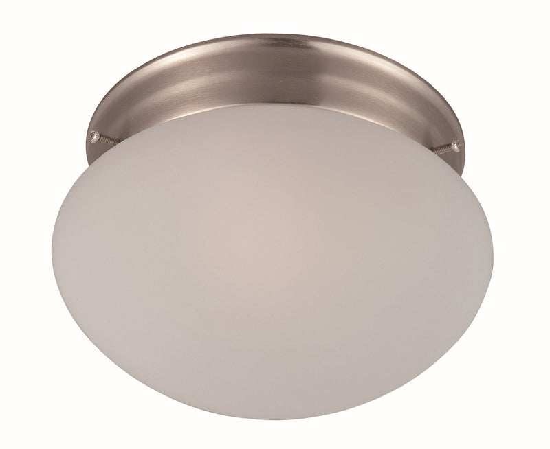 Essentials - 588x One Light Flush Mount in Satin Nickel