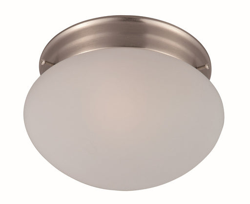Essentials - 588x One Light Flush Mount in Satin Nickel