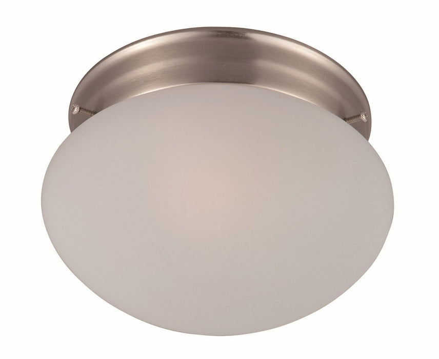 Essentials - 588x One Light Flush Mount in Satin Nickel