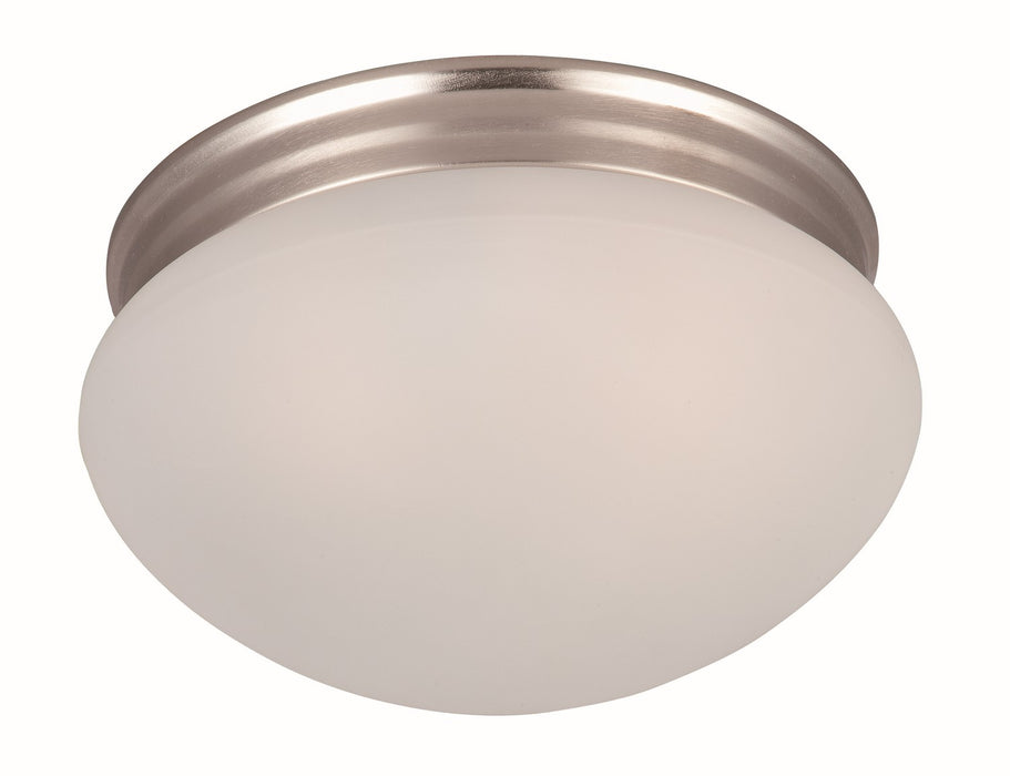 Essentials - 588x Two Light Flush Mount in Satin Nickel