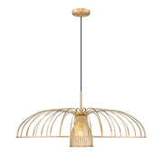 Valencia 35" Pendant in Modern Gold