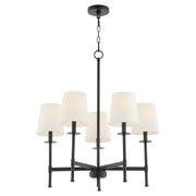 Belshaw 5 Light Chandelier in Matte Black