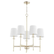 Belshaw 5 Light Chandelier in Aged Silver Leaf