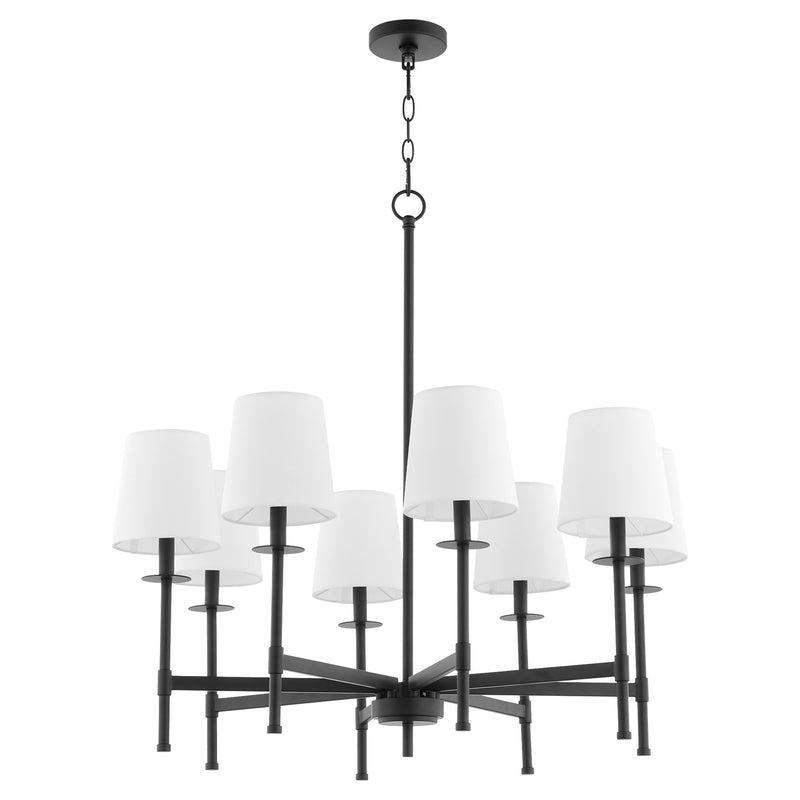 Belshaw 8 Light Chandelier in Matte Black