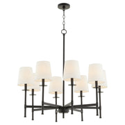 Belshaw 8 Light Chandelier in Matte Black
