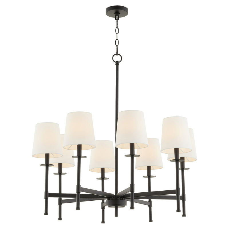 Belshaw 8 Light Chandelier in Matte Black
