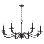 Chantelle 8 Light Chandelier in Matte Black